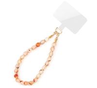 Fatto a mano Cristallo Turchese Agata Bead Phone Strap Portachiavi Leggero Stabile 8mm Perline Accessorio Gioielli Personalizzato Bead Portachiavi Regalo, M, Taglia unica