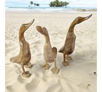 Fatto a Mano Decorazione Legno Anatra Natura Statua Decorativa Idea Regalo