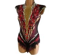 Fatto A Mano Ginnastica Ritmica Costume Ragazze Professionale Ghiaccio Pattinaggio di Figura Abiti Diamanti Ginnastica Artistica Usura, A, L