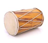 Fatto a mano in legno e pelle classica indiana Folk Tabla Drum Set batteria a percussione a mano Strumenti musicali del mondo Punjabi Dhol Dholak Dholki Divertimento per adulti Compleanno
