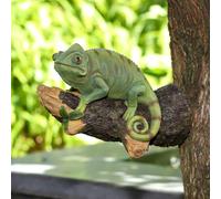 Fatto a mano In Resina Chameleon Statuetta In Resina Lucertola Statua Regalo