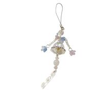 Fatto a mano Meduse Venti Chimes Vetro Fiore Ciondolo Telefono Cinghia Decorazione Per Gli Amanti Della Natura Stili Uso Casual Quotidiano
