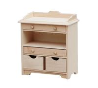 Fatto a mano Miniatura Gabinetto Di Legno Scala 1:12 Non Verniciato Dollhouses Mobili Per Arte E Modello Camera In Miniatura Decori Per Le Case Delle Bambole