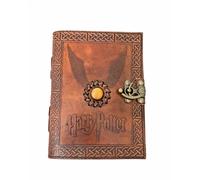 Fatto a Mano Pelle Harry Potter Giornale Notebook Carta Riciclata Schizzi