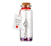 Fatto a mano per lui il suo anniversario per le donne moglie marito io tu per fidanzato fidanzata chiave per (Purple, 2x6cm)