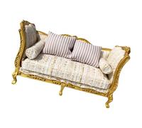 Fatto a mano Piccolo Dollhouses Divano Singolo Set Divano In Legno Loveseat Posto Per Realistico Camera Da Letto Scene Moderno Divano In Miniatura Per Casa Delle Bambole