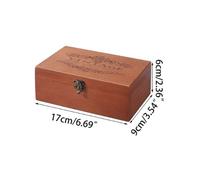Fatto a Mano Storage Box Gioie Minuteria S/M/L Vintage Legno Colore IN Legno 1pc
