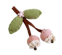 Fatto a mano Tessuto Biancospino Ciliegie Frutta Spilla Natura Ispirare Accessorio Per Le Donne Natura Tema Panno Petto Pin, Misura unica, come descritto