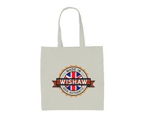 Fatto A Wishaw - Borsa In Tela - Città Nativa Nata A North Lanarkshire