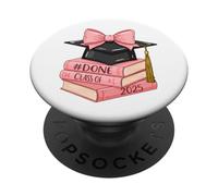 Fatto classe di 2025 Divertente giorno di laurea laurea PopSockets PopGrip Adesivo