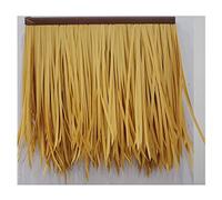 Fatto Dall'uomo Per Il Tetto D'erba Finta Paglia Selvatica Originale Thatch Simulazione Thatch Tile Capelli Artificiali Tetto D'erba Padiglione Tetto Peloso Casa Di Legno Tetto Della Fattoria 0.5x0.5m