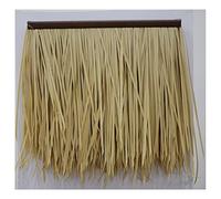 Fatto Dall'uomo Per Il Tetto D'erba Finta Paglia Selvatica Originale Thatch Simulazione Thatch Tile Capelli Artificiali Tetto D'erba Padiglione Tetto Peloso Casa Di Legno Tetto Della Fattoria 0.5x0.5m