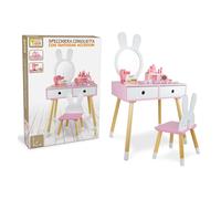 Teorema Fatto di Legno Specchiera con Accessori Make Up