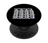 FATTO DI NUTRIZIONE Bevi acqua Troppo occupato Pisciata per il meme drammatico PopSockets PopGrip Adesivo