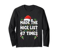 Fatto la Bella Lista 67 Times Six Seven Christmas 67 Meme Maglia a Manica