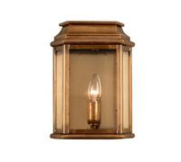 Fatto Mano Lampada da Parete Ottone Angolare Casa IP44 Vintage Esterni Sinclair