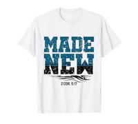 Fatto Nuovo Battesimo Camicia Christian Camicie per Giovani Maglietta