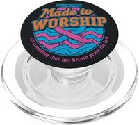 Fatto per adorare Salmi 150:6 Christian Skater PopSockets PopGrip per MagSafe