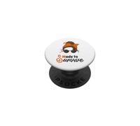 Fatto per sopravvivere alla sclerosi multipla MS Awareness Chignon disordinato PopSockets PopGrip Adesivo