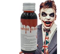 Fatto trucco di sangue - 100 ml di gel di sangue vampiro di , liquido realistico per effetti speciali | Proppaggio in costume lavabile per cosplay di vestiti da sposa di zombi, trucco spavent