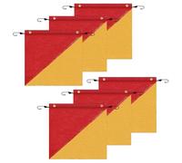 Fattori Di Sicurezza Per Camion - 6 Pezzi Di Bandiera Di Avvertimento | Bandiere Di Rimorchio Con Cordoncino Elastico | 18 X 18 Pollici Grande Banner Chiaramente Visibile Per Il Caricamento D