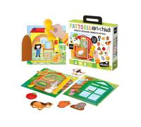 HEADU - Fattoria Apri e Chiudi Montessori - Manualità, Osservazione e Memoria | Giochi Educativi Bambini 2 3 4 Anni, Giochi Montessori, Regalo Bambina 2 anni, Regalo Bambino Natale, Made in Italy