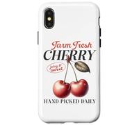 Fattoria Ciliegia Fresco Succosa Dolce Raccolta Custodia per iPhone X/XS