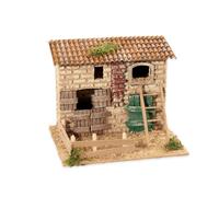 FATTORIA CON RECINTO CM 19X15X14 PER PRESEPI E MODELLISMO