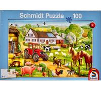 Fattoria Felice Schmidt Giochi 100 Pezzi Gioco Di Puzzle Gioco Di Pazienza 56003