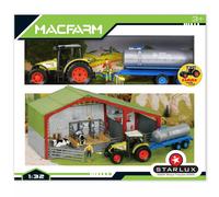 Fattoria Giocattolo con Trattore Claas Celtis 446 Macfarm Starlux 3 Anni+