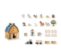 Fattoria Giocattolo In Legno, Gioco Educativo Per Lo Smistamento Delle Forme E