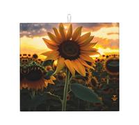 Fattoria Girasole Stampe Piano di lavoro Cucina Tappetino assorbente assorbente e antiscivolo per stoviglie Lavello da cucina