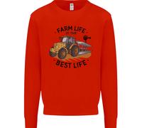 Fattoria Life Is The Best Life Agricoltura Contadino Uomo Felpa Maglione
