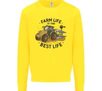 Fattoria Life Is The Best Life Agricoltura Contadino Uomo Felpa Maglione