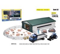Fattoria Maialini Con Trattore New Holland E Camion Iveco New Ray 04155