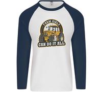 Fattoria Ragazze Can Do Tutto Divertente Agricoltura Uomo L/S Baseball T-Shirt
