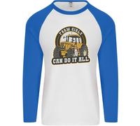 Fattoria Ragazze Can Do Tutto Divertente Agricoltura Uomo L/S Baseball T-Shirt