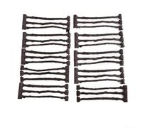 Fattoria simulazione ferroviaria recinzione modello pannello set ideale per mini fattorie e layout (marrone C)