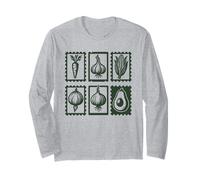 Fattoria Veggie Stamp Design Retro Cibo Locale Estetica Maglia a Manica