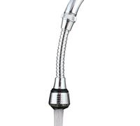 Faucet Extension Tube with 360 Degree Rotation, Flexible Sprayer Extender for Water Energy Saving, Adjustable Sink Tap Attachment for Kitchen Bathroom Washing Cleaning Rinsing Tasks, 14x3.5cm