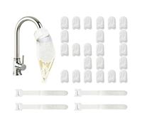 Faucet Filter Cotton Bags, Reusable Fine Fiber Water Filter, 30-100PCS
