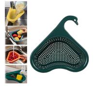 Faucet Hanging Filter Basket,Strainer Pro,Sink Straine,Sink Bounce Core Drain Strainer,Kitchen Sink Drain Basket, Multifunctional Corner Kitchen Triangular Sink Filter Fits All Sin (Green)
