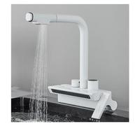 Faucet, Rain Shower Kitchen Faucet Pull out Faucet Kitchen Mixer Faucet Hot & Cold Water Temperature Digital Display (Color : A)