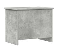 Faucqir Cassapanca in legno grigio cemento, 60 x 40 x 50 cm, con coperchio e ampio spazio per corridoio, camera da letto, soggiorno, cameretta dei bambini