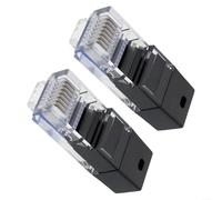 Fauhapyway 2 resistori di terminazione RJ45, 120Ω per test di cortocircuito, loopback 8P8C per tester di cavi Ethernet, strumento diagnostico