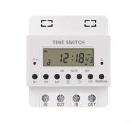 Fauhapyway 220V 60A Timer Digitale Timer Timer Elettronico Programmabile 28On/Off Impostazioni Giornaliero Settimanale Programmazione Alimentazione ABS Housing
