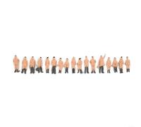Fauhapyway 300Pcs 1:87 HO Scala Dipinto Modello Persone Figure SetMixed Colori ABS Per Treno Ferroviario Layout Stazione Piattaforma Scena Stradale