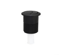 Fauhapyway 45 cisterna per WC a doppio scarico, con pulsante placcato, forma rotonda, 85 x 48 mm