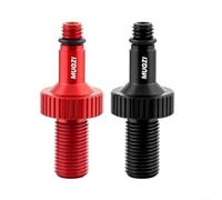Fauhapyway Adattatore per valvola dell'aria per bicicletta, ammortizzatore posteriore, in lega di alluminio, connettore per pompa di sospensione, compatibile con Rockshox per Monarch (nero)