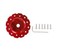 Fauhapyway Adattatore per volante in alluminio per Thrustmaster T500 T300 Racing Simulator PCD, 73 mm, con viti di montaggio, accessorio da gioco (rosso)
